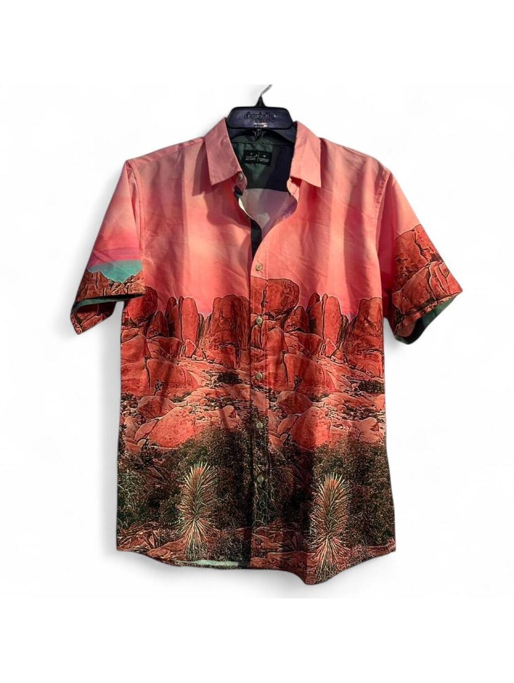 Men's Desert Scene Button-up